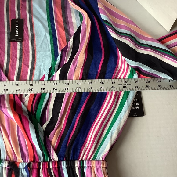 Express Striped Romper Size Small New - Picture 12 of 16